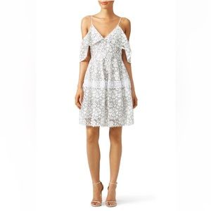 Beautiful off the shoulder white dress.